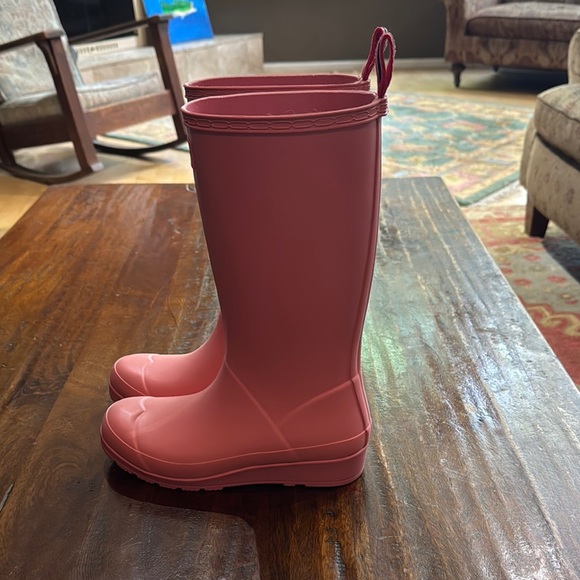 Hunter Pink Winter Rain Boots. NEW NO BOX - Picture 3 of 6